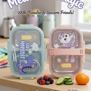 Mealtime Magic Stainless Steel Lunch Box