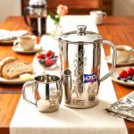Flower Print Steel Jug with Mug